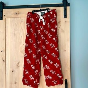 Abercrombie and Fitch moose pajama pants.